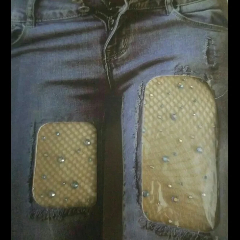 NEW Transparent Rhinestone Net Stocking - Picture 3 of 5